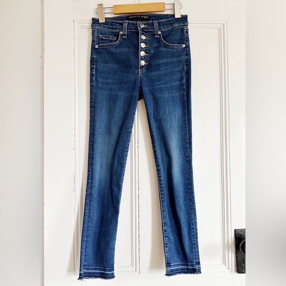 Veronica Beard Debbie Frayed Skinny Jeans. Size 25 - Picture 5 of 10